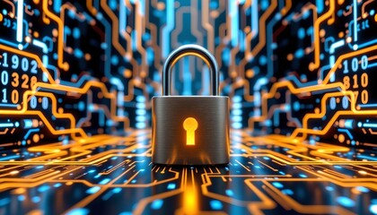Secure Digital Network with Lock and Illuminated Data Web