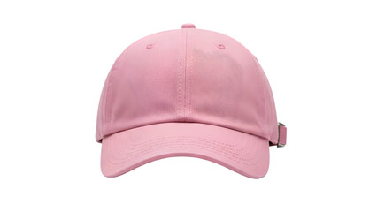 Soft Pink Baseball Cap Front View Mockup Isolated for Lifestyle Brand Design