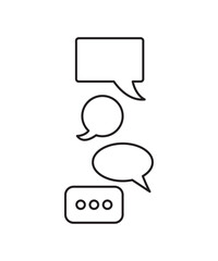 chat icon, vector best line icon.