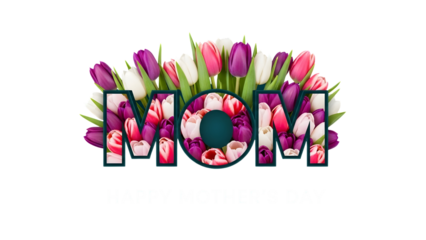 Happy mother's day floral greeting