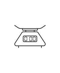 scale icon, vector best line icon.
