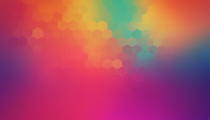 Abstract background with blurred gradient and overlay of hexagonal geometric shapes