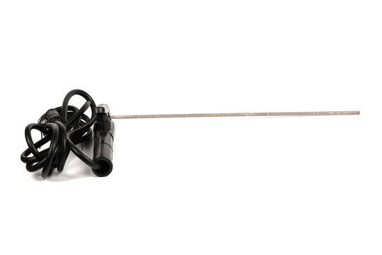 Welding electrode holder with black cable and rod isolated