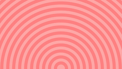 Abstract Red Concentric Half Circle Curved Background