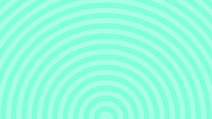 Naklejka premium Abstract Turquoise Concentric Half Circle Curved Background