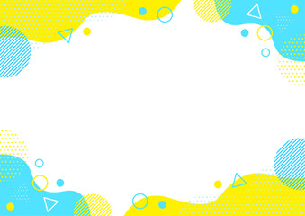 幾何学模様 フレーム 背景素材 A4サイズ A3サイズ 白銀比 透過