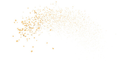 Floating Yellow Sand Particles Isolated on Transparent Background, Ultra High Resolution