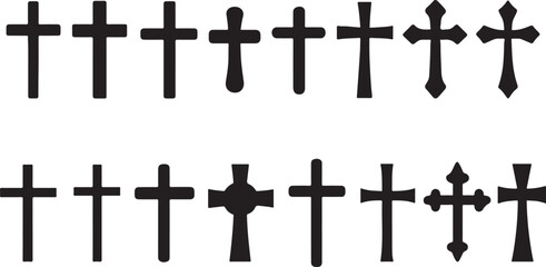 Christian Cross Symbol Set