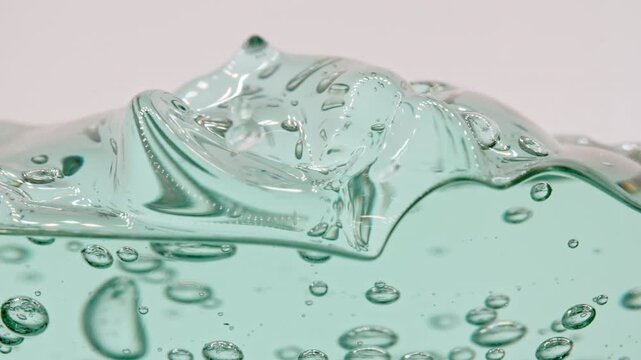 Beautiful Bubles Motion. Approaching and receding bubbles in a gel transparent texture. High quality 4k footage
