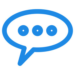 Obraz premium Flat Colored Message Icon for Communication and Interaction