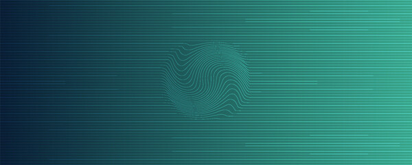 Digital technology speed connect blue green background