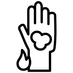 Obraz premium Burn Severity Icon