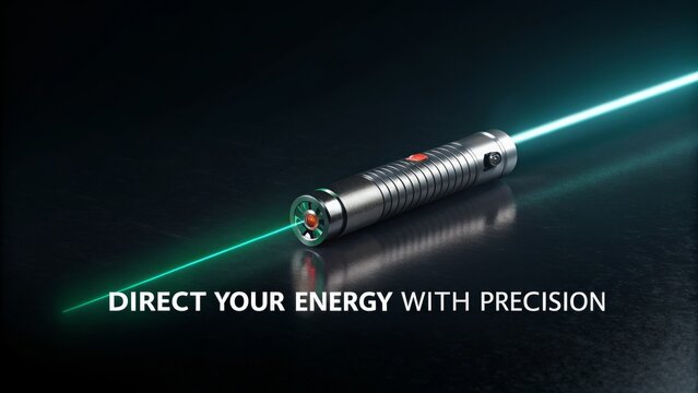 Green Laser Pointer Emitting Bright Beam