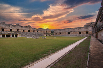 Mayan ruins of Uxmal, yucatan, mexico