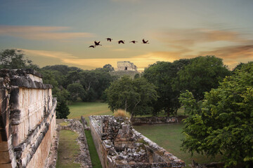 Mayan ruins of Uxmal, yucatan, mexico