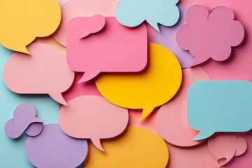 Colorful Speech Bubbles - Abstract Communication Concept