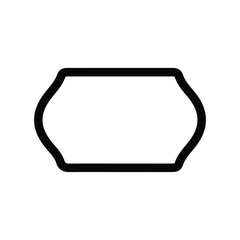 3D illustration of an empty blank white box with a square label isolated on a silver metal frame for web technology design and business icon template