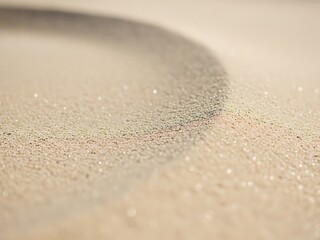 Minimalist Dry Sand Vignette with Soft Focus, Clean Natural Texture Background
