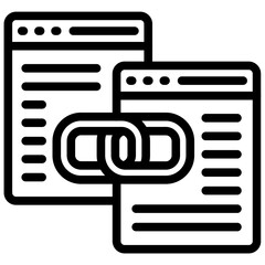 Fototapeta premium Backlinks Icon