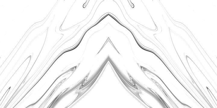 hand drawn sketch of a bookmatch smooth white and black organic veining pattern mirror.