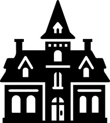 old style vector illustration of retro building hand drawn transparent illustration retro villas 