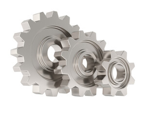 gear on white background. Isolated 3d illustration