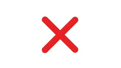 Obraz premium 3D illustration of yes and no buttons with a red cross mark and check symbol isolated for web design choices