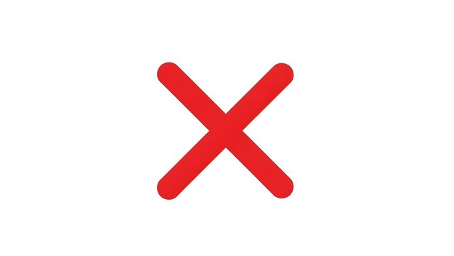3D illustration of yes and no buttons with a red cross mark and check symbol isolated for web design choices