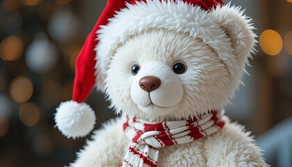 Fluffy Teddy Bear Holiday Lights