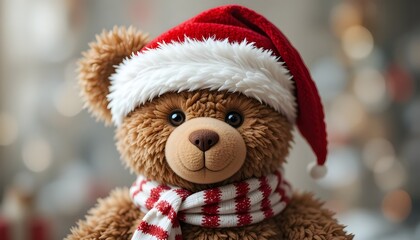Fototapeta premium Cuddly Teddy Bear Cozy Holidays