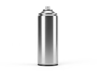 Silver spray paint can