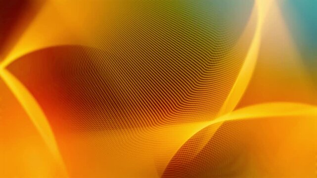 Abstract Golden Orange and Teal Woven Texture Background