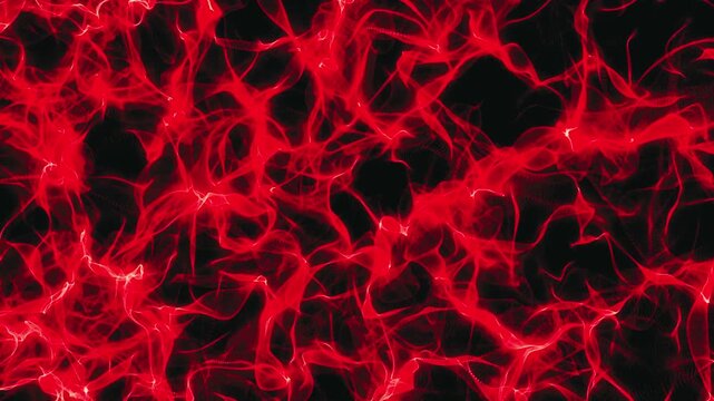 Intricate Red Plasma Energy Web abstract background