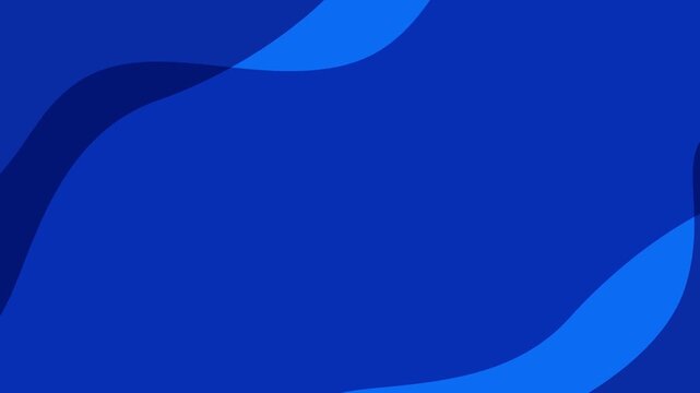 Deep Blue Abstract Wavy Background with Smooth Curves