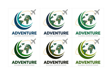 Travelling Logo Design Vector Template