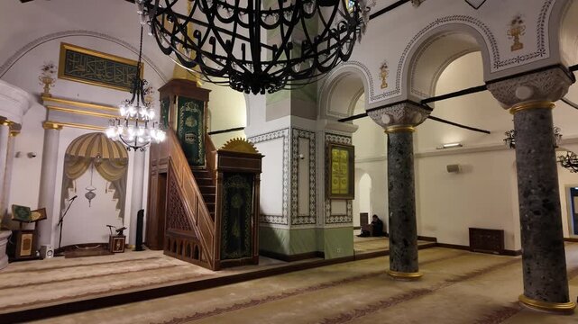A view from the historic Koca Mustafa Pasha Mosque in Istanbul, Turkey.