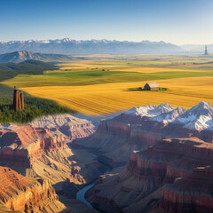 sunrise in the mountains
