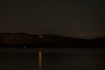 night view of the sea