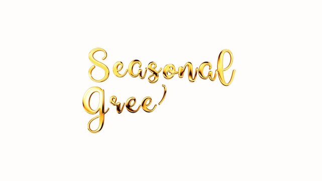 seasonal greetings golden glossy metallic Text Golden Sparks shiny Fireworks Celebrations sparkles particles Animation, holiday festive festival Greetings, Messages Celebrations video alpha channel cl