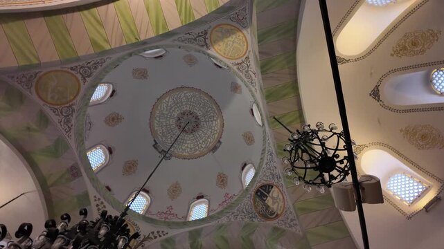 A view from the historic Koca Mustafa Pasha Mosque in Istanbul, Turkey.