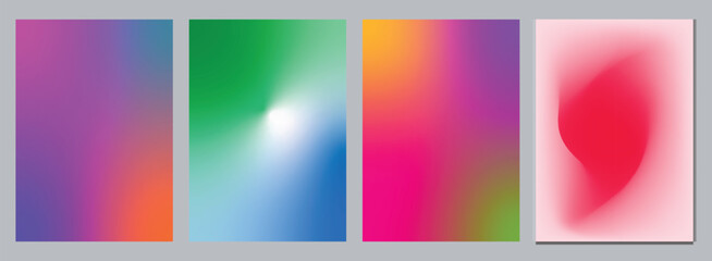 Obraz premium Abstract gradient background with smooth color blends, modern, minimal, vibrant, soft, digital