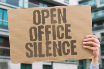 "Open Office Silence" Quiet rooms amplify cutting remarks. OPEN.OFFICE.SILENCE.WORKPLACE.DYNAMICS.
