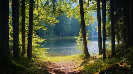 You hike through the forest, arriving at a small clearing by the lake. The air is fresh, and the view is serene. What activities or quiet moments do you enjoy here?