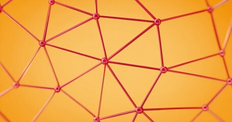 Abstract Network Structure with Connections and Nodes.