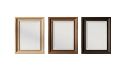 Empty Picture Frames Different Wood Tones Horizontal Arrangement_00x.png