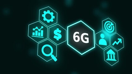 The concept of 6G network, high-speed mobile Internet, new generation networks. Business, modern technology, internet and networking concept. - Powered by Adobe