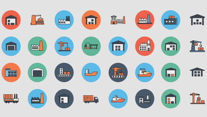 Collection of Various Icon Designs and Symbols.