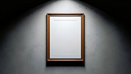 Illuminated Framed Art on Textured Gray Wall Minimalist Design Neutral Tones.jpg