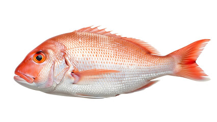 Obraz premium Red Snapper Fish Isolated on White Background