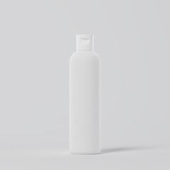 Plastic Shampoo Bottle 3D Model &ndash; Cosmetic Packaging Container, Empty Hair Care Bottle Mockup for Branding, Label Design & Product Visualization